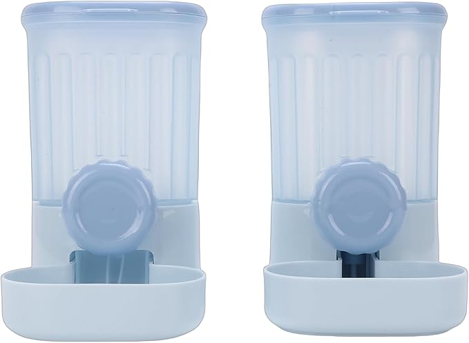Hanging Pet Feeder and Water Dispenser, Automatic Cage Mounted Food Waterer Set with Detachable Design for Large Cats Dogs