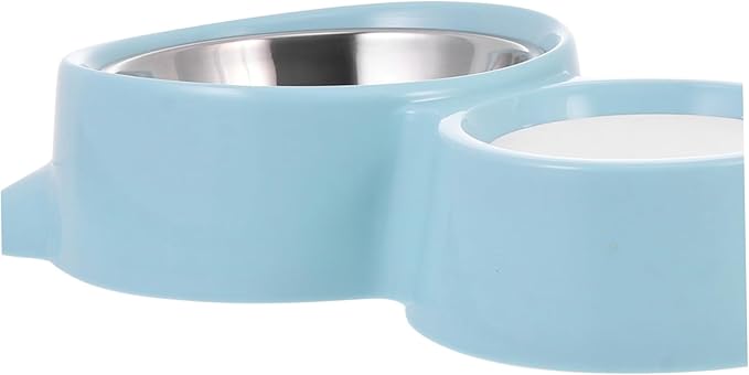 ibasenice 1pc Automatic Pet Water Feeder Food Dispenser Dual-use Cat Dog Bowl Design -Choke Feature