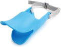 NACOCO Anti Bite Duck Mouth Shape Dog Mouth Covers Anti-Called Muzzle Masks Pet Mouth Set Bite-Proof Silicone Material (Blue, S)