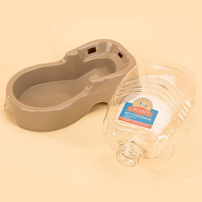 Water Food Dispenser Automatic for Dogs Cats Refill Self Feeding for Small Large Pets 1pcs Random Color