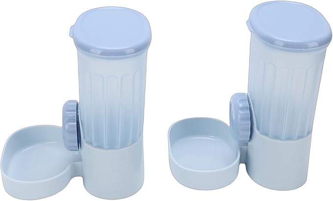 Hanging Pet Feeder and Water Dispenser, Automatic Cage Mounted Food Waterer Set with Detachable for Cats Dogs