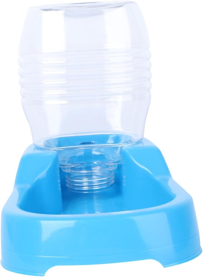 Puppy Water Feeder Creative Automatic Pet Drinking Tool for Dogs Puppies Smooth Design Non Tip Water Bowl for Home Pet Shops Blue
