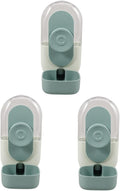 POPETPOP 3pcs Hanging Automatic Pet Water Dispenser for Dogs and Cats Compact and Leak Pet Feeding Device for Cage and Crate Use Easy Installation Mint Green