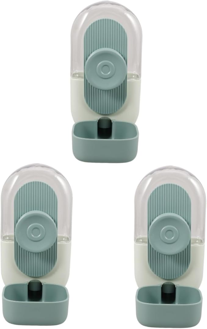 POPETPOP 3pcs Hanging Automatic Pet Water Dispenser for Dogs and Cats Compact and Leak Pet Feeding Device for Cage and Crate Use Easy Installation Mint Green