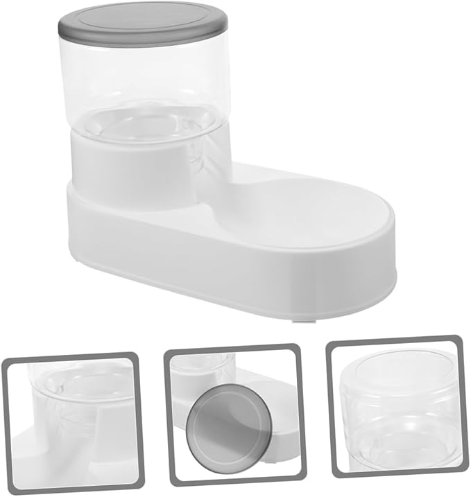 2pcs Automatic Feeder Dispenser for Cats Dogs Self-Filling Water and Food Bowl Lightweight Break-Resistant Pet Supply