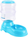 NOLITOY Automatic Pet Feeder Dish Capacity Blue Bowl for Cats Dogs and Puppies Non-Electric Secure Skid Base Safe Material for Easy Feeding