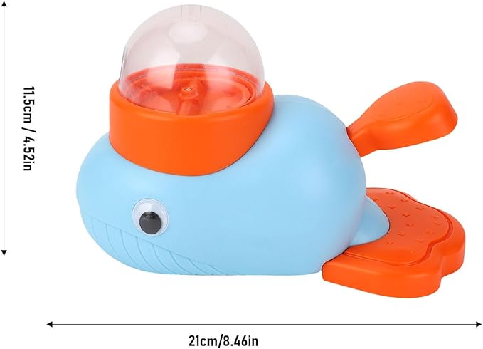 Brrnoo Interactive Feeder Toy for Dogs, Automatic Pet Food Dispenser Puzzle Toy with Training and Bonding Fun Large Capacity 8.46x4.52in (Blue)