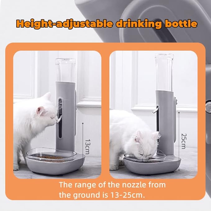 Automatic Dog Water Bowl Dispenser For Cat Pet Animal,Dog Standing Water Dispenser Bowl Automatic Detachable Pet Drinking Feeder for Dogs Cats 680ml