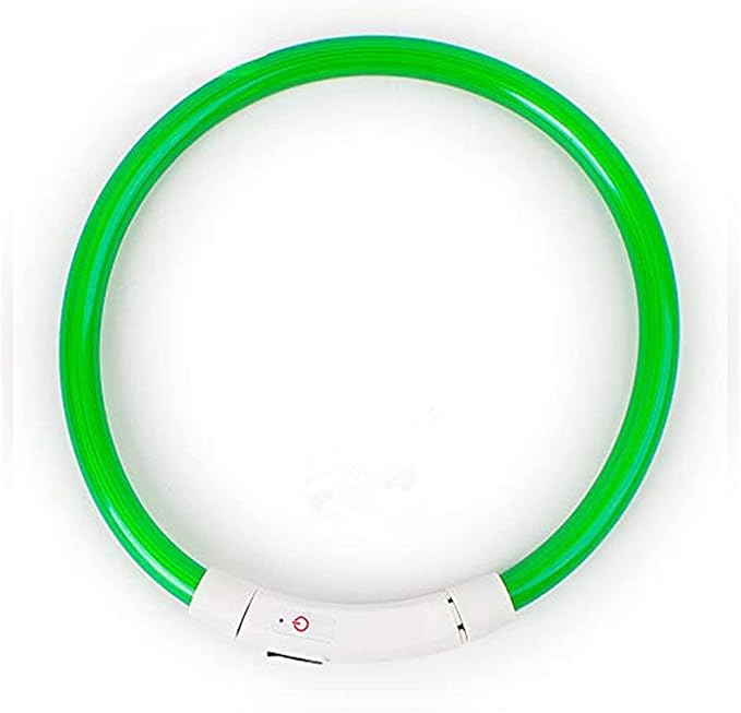 Dog Collars Light Up Rechargeable for Night Walking,Durable LED Dog Collar,Adjustable Lighted Dog Collar for Small Medium Large Dog