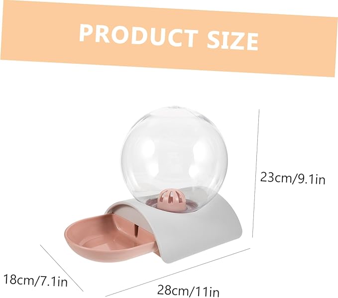 BESPORTBLE Dog Cat Automatic Waterer Practical Pet Water Holder Large Bowl Bubble Water Fountain Pet Supplies for Home
