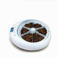 feeders Intelligent Automatic pet Feeder Timing quantitative 6 Meal cat and Dog can Record Feeder Bowl Bowl Catering Machine Matching Feeding White