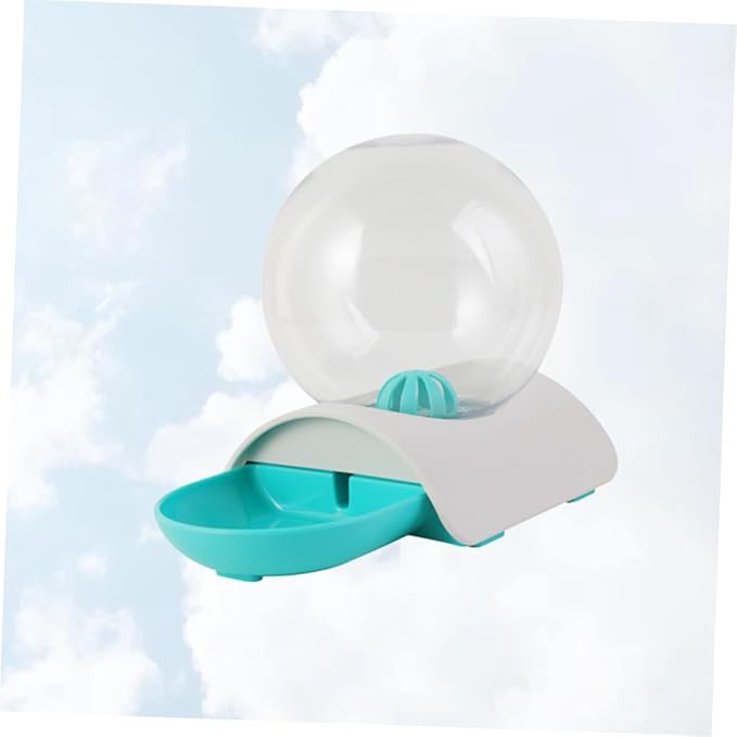 GANAZONO Pet Automatic Water Dispenser Drinking Bowl for Cats and Dogs Safe High-Density Material Smooth Surface Unique Design Blue