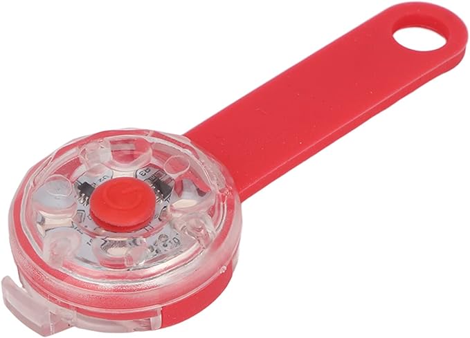 LED Dog Light Pendant, 3 Light Modes USB Rechargeable Large Capacity Battery for Pet Collar, Bag, Bike (Red)