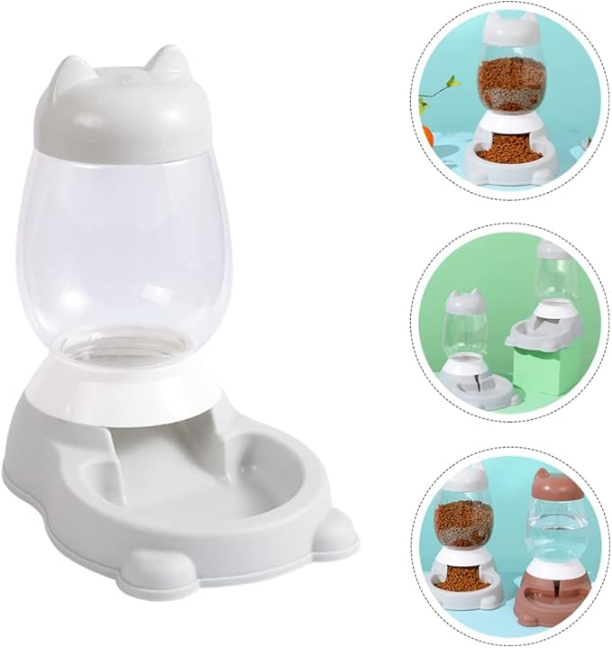 Automatic Cat Feeder Water Dispenser Pet Self Feeding Container Home Pet Food Feeder