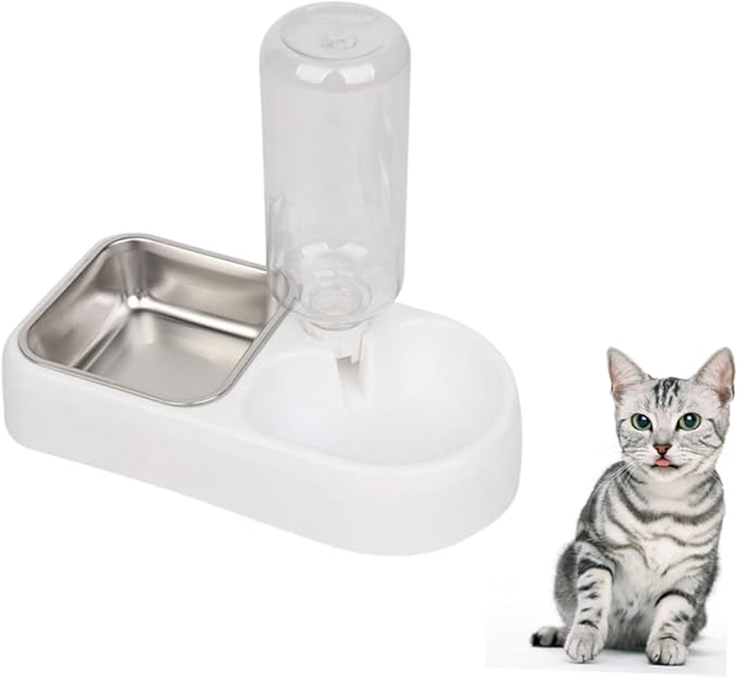 BESPORTBLE Double Pet Water Feeder and Drinking Tool Creative Automatic Water Dispenser for Dogs and for Home and Pet Shops