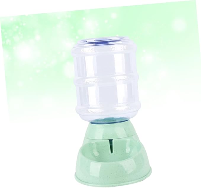 Kisangel Pet Water Feeder Automatic Dispenser for Cats and Dogs Removable Bowl Easy to Safe Material for Indoor Use Green
