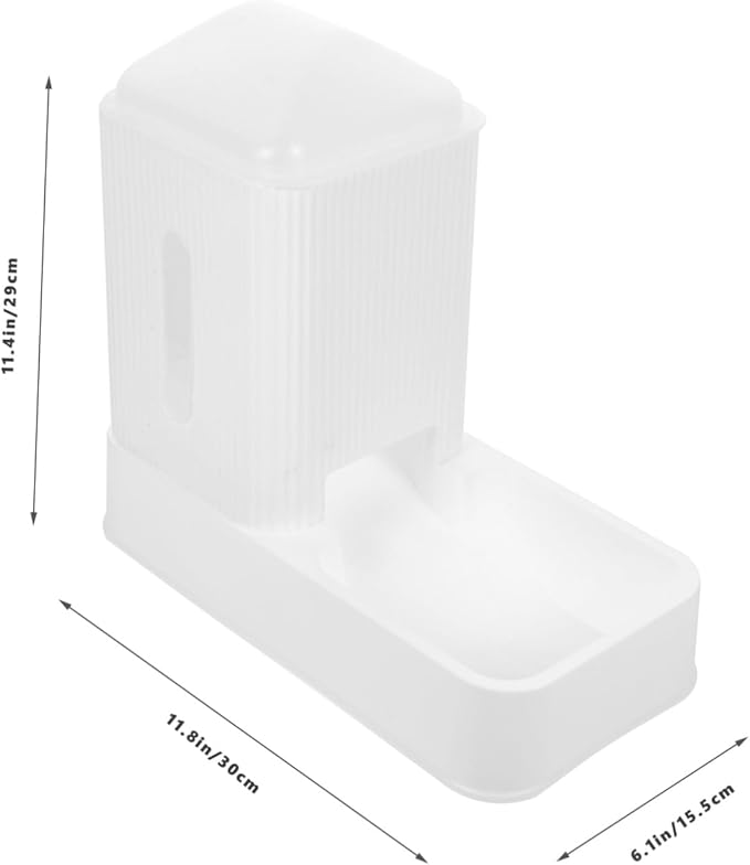 SUPVOX 1set Automatic Pet Feeder Dispenser for Cats Convenient Self-Filling Bowls Use Decorative Accessory