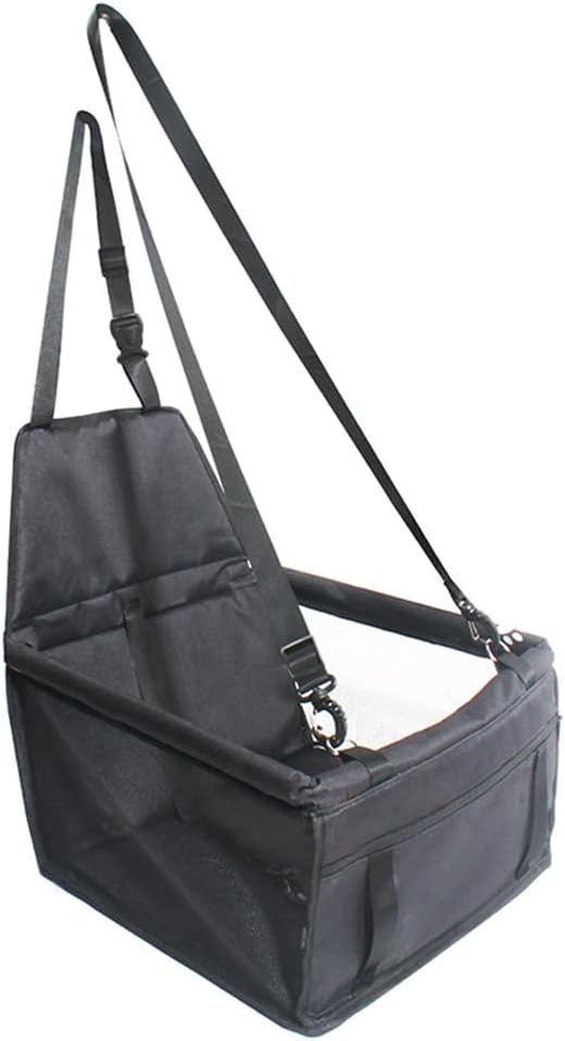 Pet Car Seat for Skoda Scala 2018 2019 2020 2021 2022 2023 2024 2025 Dog Car Seat with Leash Portable Dog Bed for Car Washable Foldable Car Pet Bag,Black