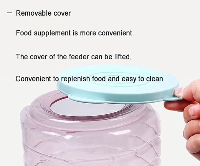 1.8L Pet Feeder Exercise Intelligence Dog Cat Automatic Press Feeder (Pink)