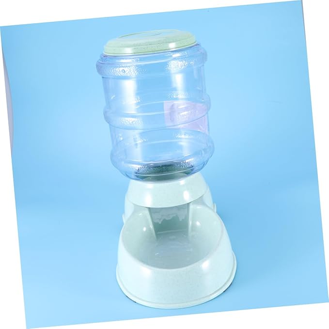Didiseaon Automatic Pet Feeder Water Dispenser for Dogs and Cats Easy Clean Fresh Water Fountain Green Color for Home Use
