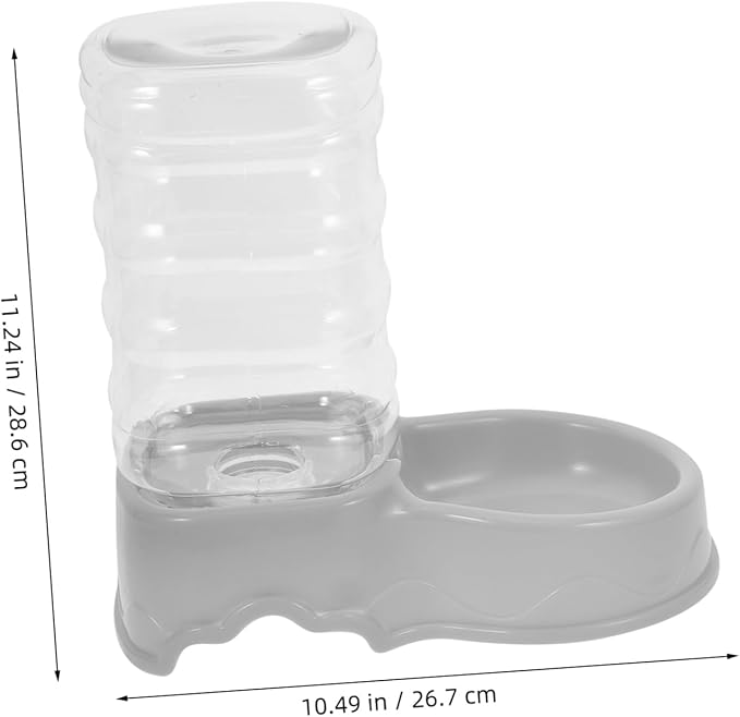 Pet Water Fountain Filter Automatic Cat Feeder Bowl Cat Fountain Cats Food Wet Spout Water Dispenser Puzzle Water Bottle Faucet Hose Automatic Dog Feeder Grey Plastic