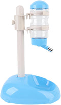 Automatic Standing Water Dispenser Bowl, Pet Adjustable Height Feeder for Water 500ml Capacity Standing Water Feeder with Detachable Bottles Ideal for Dogs Cats (Blue)