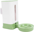 POCREATION Hanging Automatic Pet Water Dispenser Cage Auto Pet Waterer 1.5L No Wet Mouth Design Transparent with Auto Feeding Mechanism for Dogs Cats Small Animals (Green)