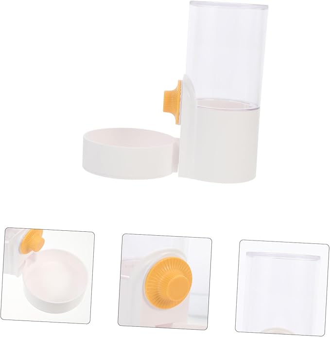 Yardwe Hanging Pet Feeder Wear-Resistant Automatic Food and Water Dispenser for Dogs and Cats Space-Saving Design for Pet Cages and Homes