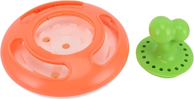Rengue Interactive Dog Toy with 360 Degree Rotating Treat Dispenser for Cats and Dogs, Automatic Feeding Function and Mental Stimulation for Pets