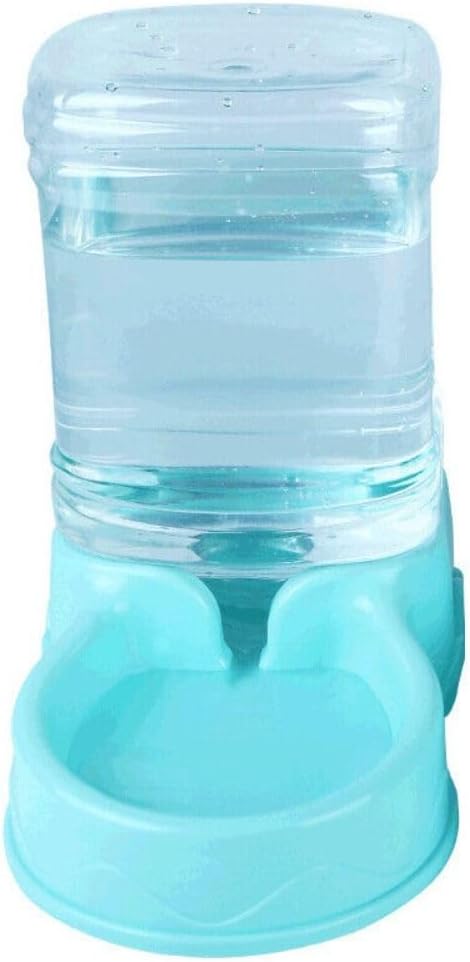 jkahh 3.8L Pet Feeder Pet Water Fountain Drink Bowl Automatic Pet Feeder Large Cat Dog Food Dispenser,Blue-Waterer