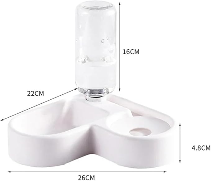 Automatic Drinking Love Pet Bowl Moisture-Proof Cat Dog Basin Dual-use Multi-Functional and Feeding