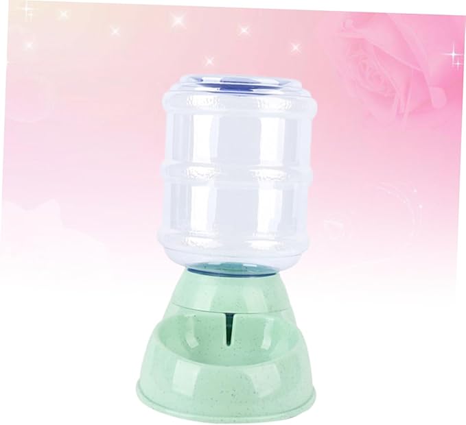 Kisangel Pet Water Feeder Automatic Dispenser for Cats and Dogs Removable Bowl Easy to Safe Material for Indoor Use Green