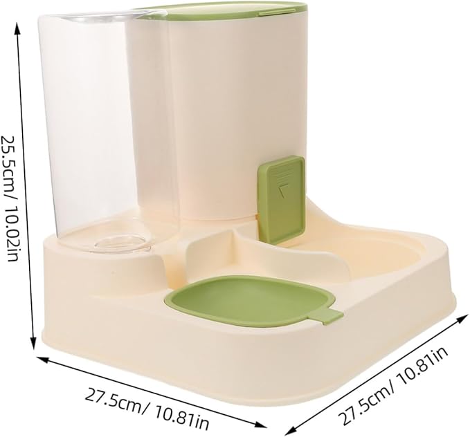 Automatic Pet Feeder Dog Cat Large Capacity Bowl Dry Wet Sturdy Pp Safe Easy