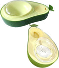 Generic 2pcs Cat Feeder and Water Dispenser Fruit-Shaped Automatic Feeding Station for Cats and Dogs Safe Material Dual Food and Water Bowls