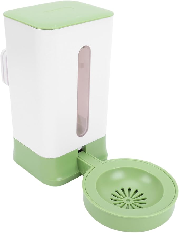 Pssopp Hanging Automatic Pet Water Dispenser, Plastic, 1.5L Capacity, Convenient Water Supply for Dogs, Cats and Small Animals (Green)