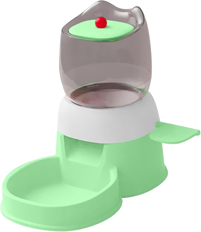 Automatic Pet Feeder,Outdoor Dispenser,Visible Window Large Capacity,2L Dogs Cats Food Feeder for Puppy,Small Medium Pet, Green