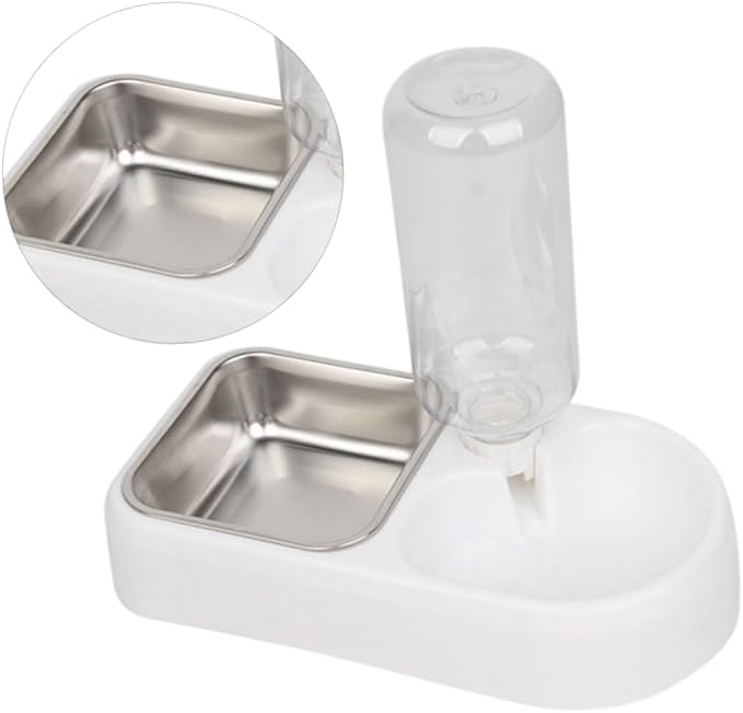 BESPORTBLE Double Pet Water Feeder and Drinking Tool Creative Automatic Water Dispenser for Dogs and for Home and Pet Shops