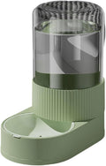 Automatic Pet Feeders with Removable Stainless Steel Bowls, Anti-Slip Base & Integrated Water Dispenser for Dogs Spill Elevated Bowl