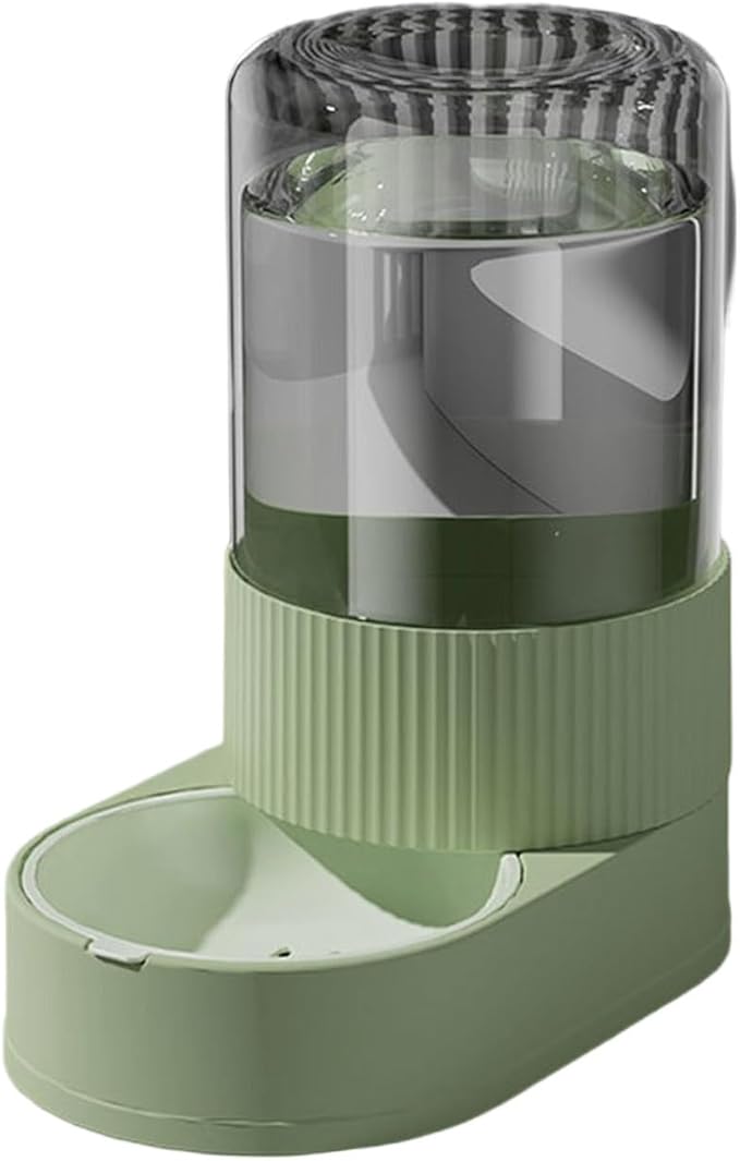 Automatic Pet Feeders with Removable Stainless Steel Bowls, Anti-Slip Base & Integrated Water Dispenser for Dogs Spill Elevated Bowl