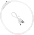 KESYOO LED Rechargeable Glow Collar for Dogs and Cats USB Charging Pet LED Light Up Collar Stylish Eye Catching Design for Pets Durable Tube for