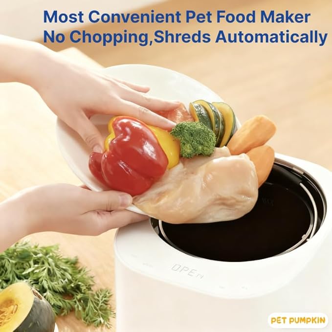Automatic Dog Food Maker Machine, All-in-One Pet Kitchen for Dogs & Cats, 4L Large Capacity, Washable