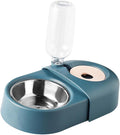 Beaupretty Automatic Dog Feeding Basin and Water Bowl, Blue Pet Food and Water Feeder, Spill-Proof Style for Dogs and Cats, Suitable for Indoor Use