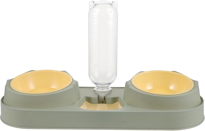 POPETPOP Automatic Feeder Dog Water Bowl Double Bowl Pet Feeder Cat Food Dispenser for Dog Random Style