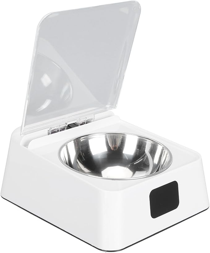Automatic Cat Feeder, Automatic Opening Lid Dog Feeder with Infrared Sensor Cover, Battery Powered Automatic Pet Feeder, Automatic Cat Food Dispenser for Cats Dogs