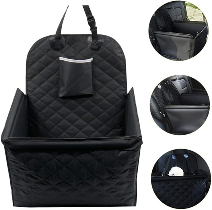 POPETPOP Dog Car Seat Cushion Thickened Non-Slip for Dogs Washable Storage Feet