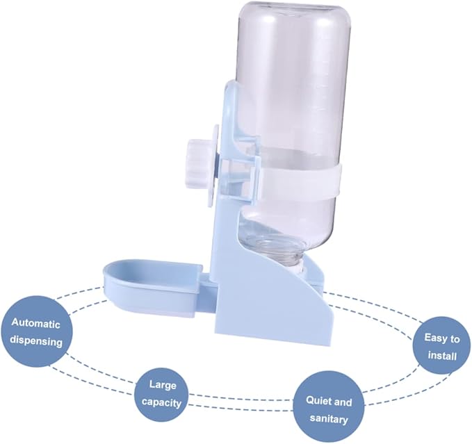 2pcs Automatic Pet Water Dispenser Hanging Feeder for Dogs and Cats Leak Design Use Easy to Install