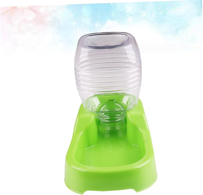 Pet Water Feeder Bowl Automatic Dog Drinking Tool with Unique Design Convenient and Easy to Use for Home Pet Shop Green