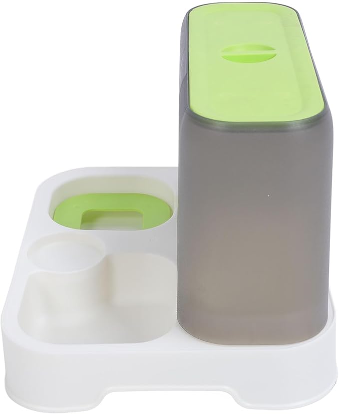 Automatic Pet Feeder Water Dispenser 3 in 1 Cat Feeder and Water Dispenser Multifunction Large Capacity Cat Food Feeder Waterer Self Feeder Pet Bowl