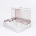 2.2L Large Automatic Smart Pet Dog Feeder Drinking Fountain Plastic Food Bowl Pets in 1 Water Dispenser(Pink)