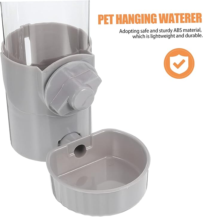 Automatic PET Water Dispenser for Cats and Dogs Hanging Tip Design Plastic Water Feeder 1.5L Capacity for Indoor Use Easy to Clean